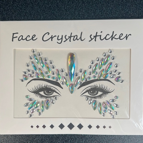 Iridescent Face Rhinestones - Full Upper and Lower Eyes - Picture 1 of 5